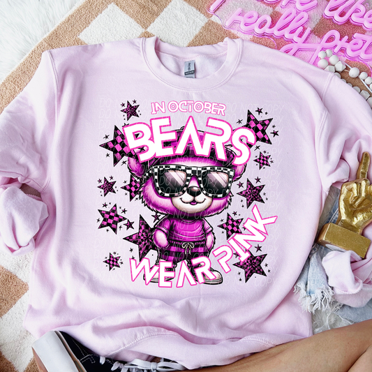Bears Cancer Awareness Mascot