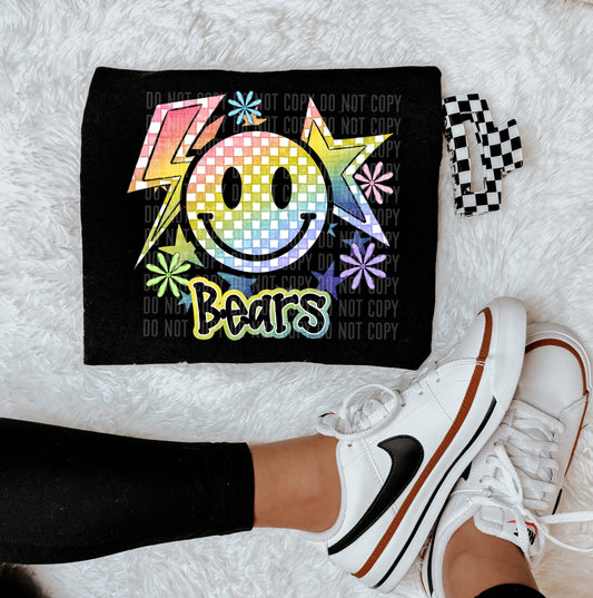 Bears Smiley Rainbow Mascot