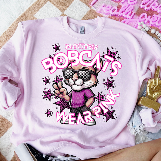Bobcats Cancer Awareness Mascot