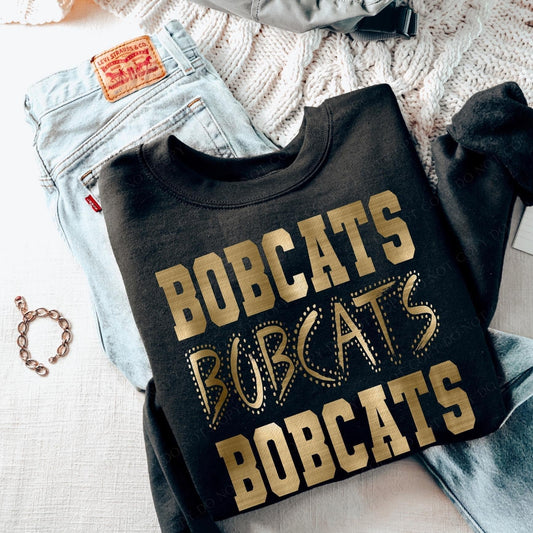 Bobcats Faux Gold Foil