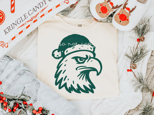 CHRISTMAS MASCOT DOODLES GREEN HAWK