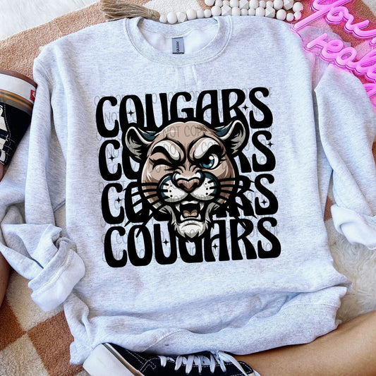 Cougars Winking Mascot