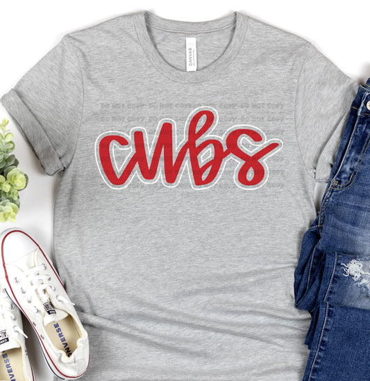 Cubs Red White