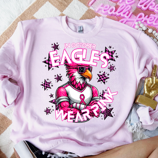 Eagles Cancer Awareness Mascot
