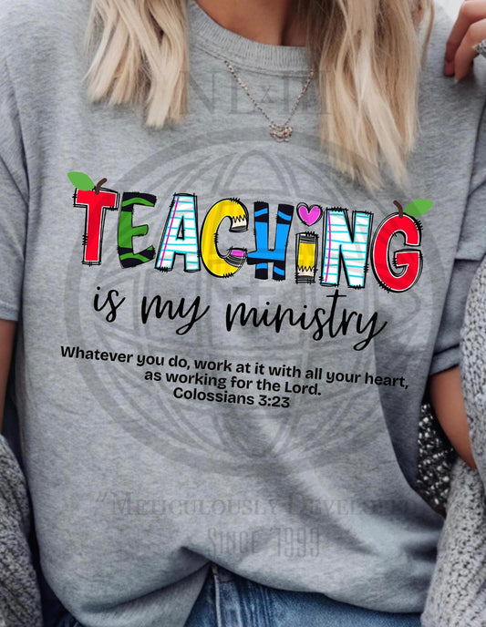 Teaching is my Ministry