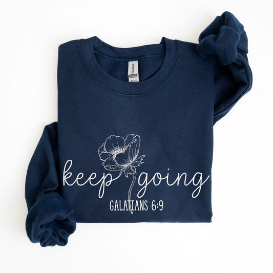 Keep Going - White Print