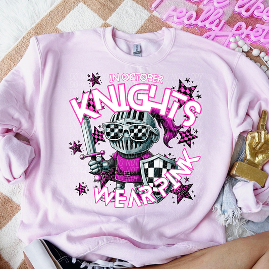 Knights Cancer Awareness Mascot
