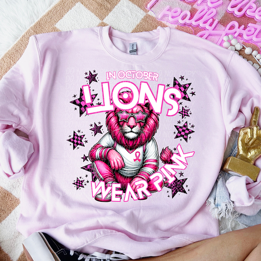 Lions 2 Cancer Awareness Mascot