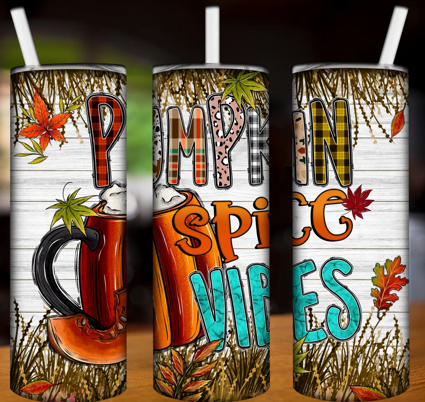 Pumpkin Vibes 20oz. tumbler