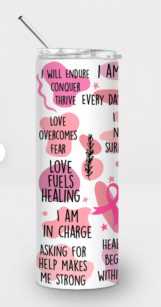 Breast Cancer Warrior Tumbler