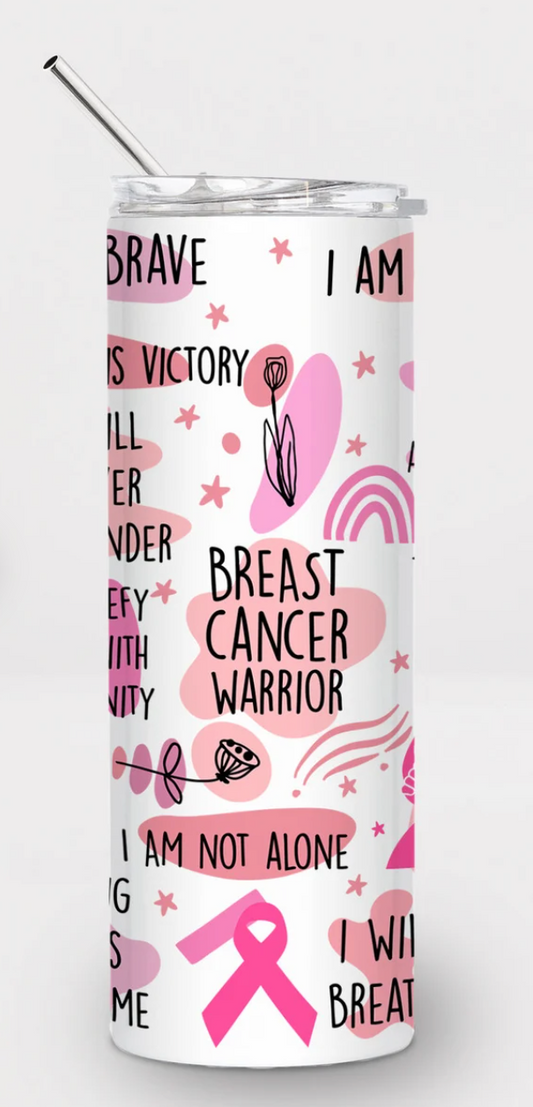 Breast Cancer Warrior Tumbler