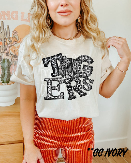 Tigers Faux Rhinestone
