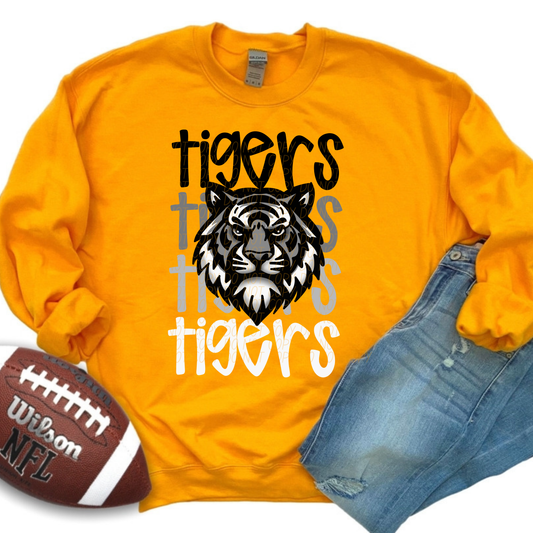 Tigers Monochromatic Mascots