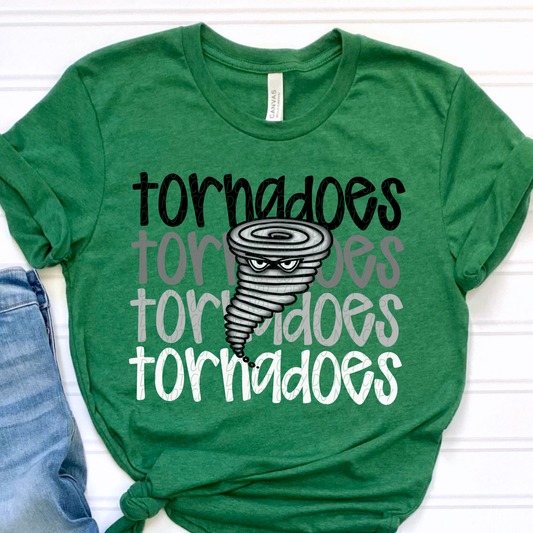 Tornadoes Monochromatic Mascots